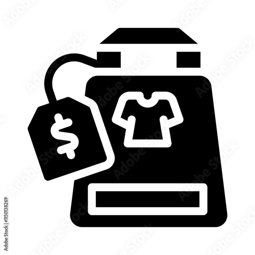 price tag glyph icon