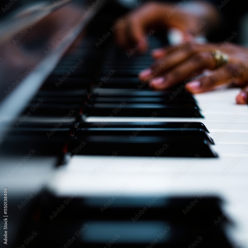 Obraz premium playing the piano