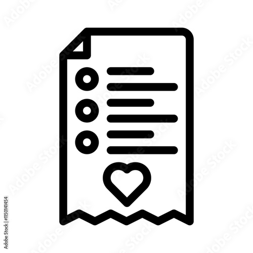 favorites line icon