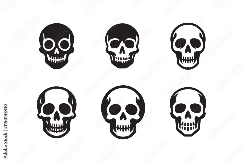 Skeleton silhouettes set, large pack of vector silhouette design, isolated white background
Skeleton silhouettes set, large pack of vector silhouette design, isolated white background