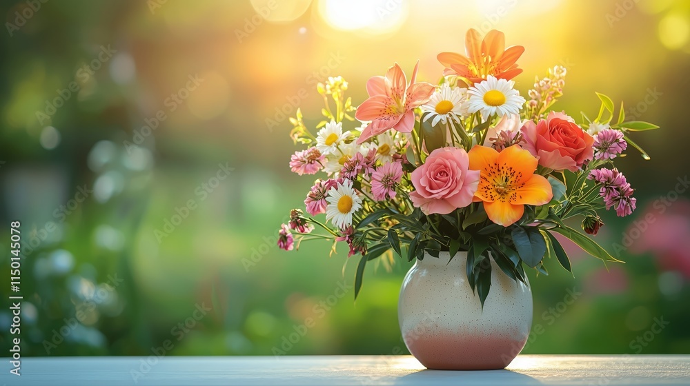 Beautiful Floral Arrangement in Soft Natural Light Beautiful Floral Arrangement in Soft Natural Light