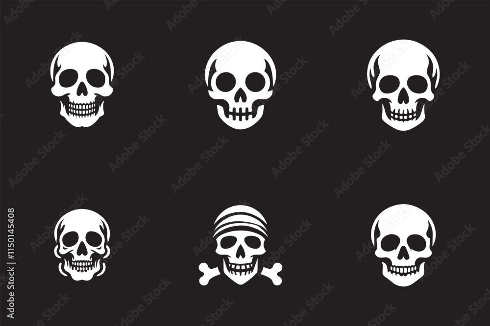 Skeleton silhouettes set, large pack of vector silhouette design, isolated white background
Skeleton silhouettes set, large pack of vector silhouette design, isolated white background