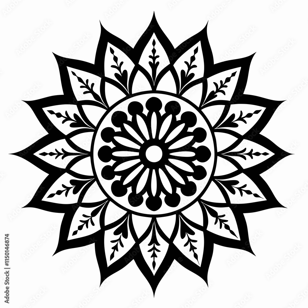 black and white flower black and white flower