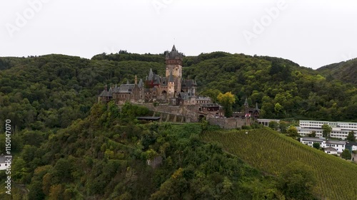 Wallpaper Mural Castle in Cochem - Germany (drone) Torontodigital.ca