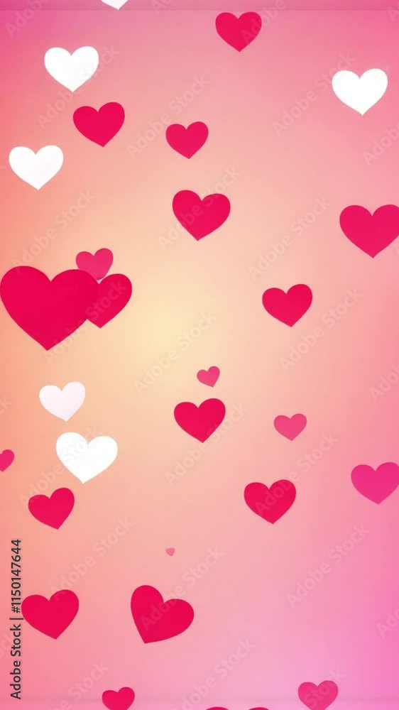 Soft pastel pink heart background Valentine's Day. 4k soft rose pink animated Valentines banner. Moves from center hearts. Seamless looping cute pretty beautiful background. Happy Valentines Day. Love Soft pastel pink heart background Valentine's Day. 4k soft rose pink animated Valentines banner. Moves from center hearts. Seamless looping cute pretty beautiful background. Happy Valentines Day. Love