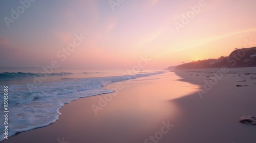 Serene Dusk Beachscape