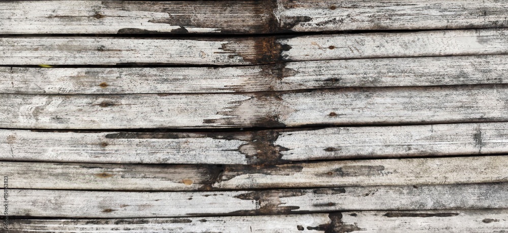 Obraz premium Weathered Bamboo Surface with Rustic Texture and Aged Look for Design Use. textured background