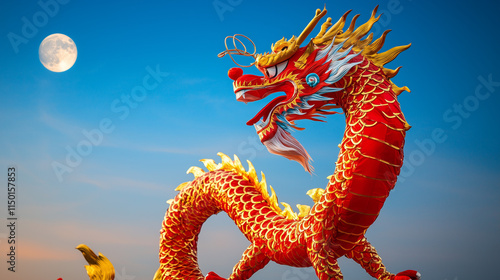 Red Dragon Under the Full M...