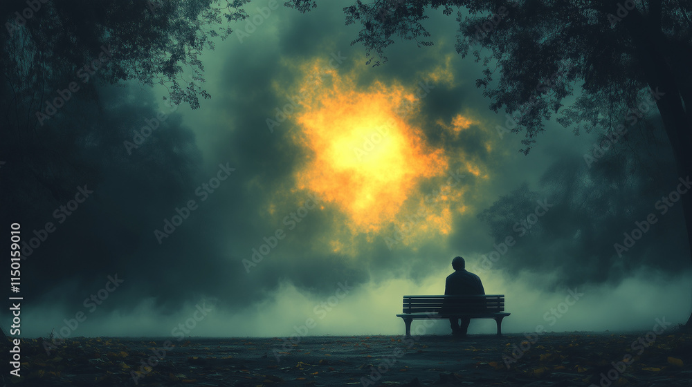 Obraz premium Woman portrait in depression