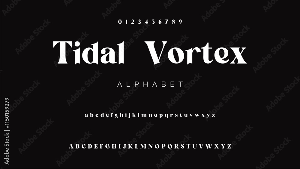Modern Bold Font. Sans Serif Font. Regular Uppercase Lowercase Typography urban style alphabet fonts for fashion, sport, technology, digital, movie, logo design, vector illustration