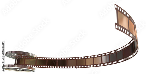 Fotografía film festival movie  cinema  reel cut out isolated for background - 3d rendering