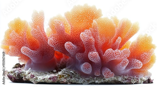 Fototapeta Naklejka Na Ścianę i Meble -  beautiful coral clipart isolated on a white background coral