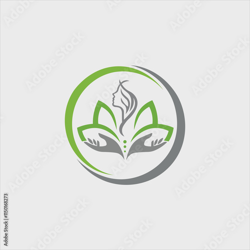 Beauty lotus logo design