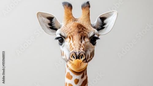 beautiful giraffe clipart isolated on a white background giraffe