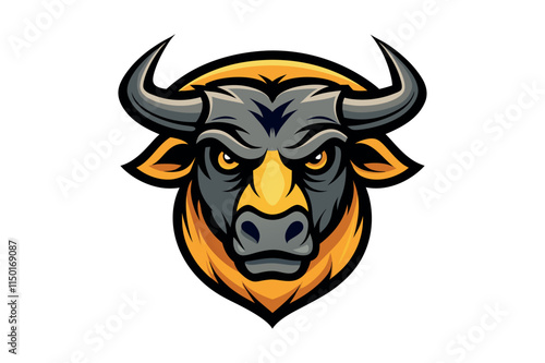 bull head mascot logo