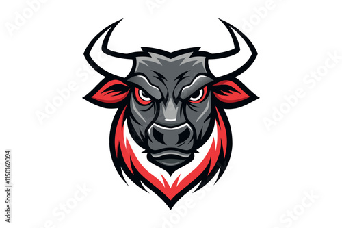 bull head mascot logo