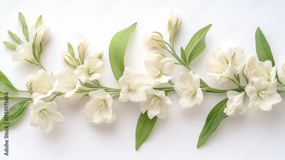 Fototapeta premium beautiful stock flower hoary stock clipart isolated on a white background stock flower