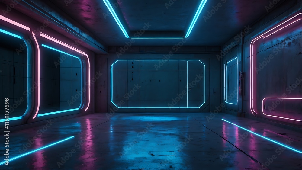 Obraz premium subway station in motion