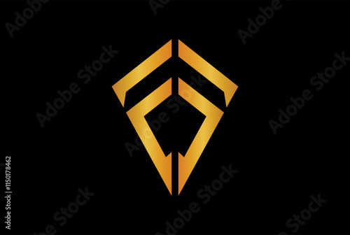 TFF ,FTF triangle logo design, FF, FT, TF, creative logo vector with black background	
