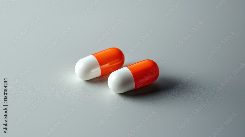 Neatly Placed Pair of Earplugs on a Matte Gray Background for Soundproofing and Relaxation Neatly Placed Pair of Earplugs on a Matte Gray Background for Soundproofing and Relaxation