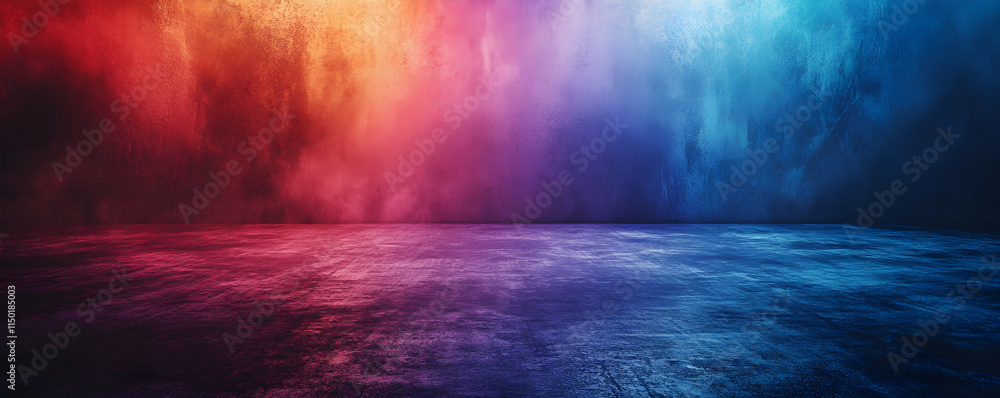 Obraz premium A vibrant gradient background with colorful hues and a textured surface.