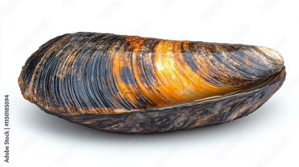 illustration of a mussel shell isolated on a white background mussel shell illustration of a mussel shell isolated on a white background mussel shell