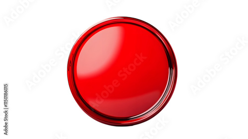 Glossy red circle icon featuring reflective, smooth design for modern visuals Isolated on white background Free Download Glossy red circle icon featuring reflective, smooth design for modern visuals Isolated on white background - GFXLoad