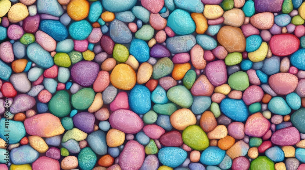 seamless rainbow pebbles texture pattern seamless rainbow pebbles texture pattern