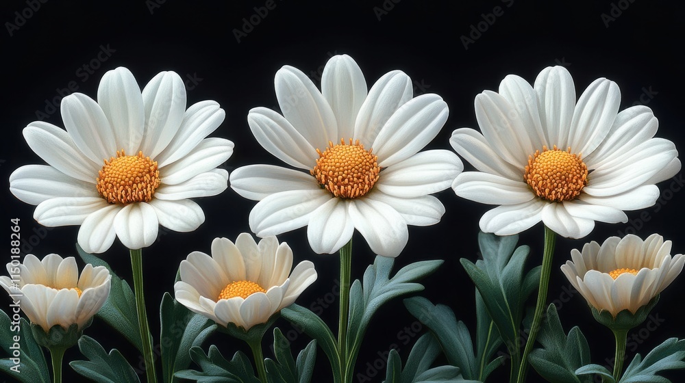 Obraz premium illustration of anthemis isolated on a white background anthemis