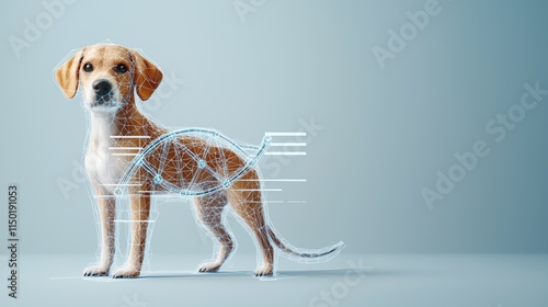 Linear Dog Anatomy with Genomic Integration
