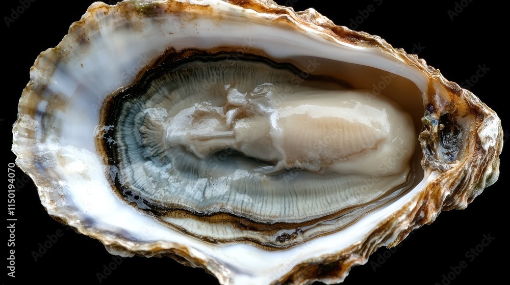 Obraz premium photo of a oyster isolated on a white background oyster