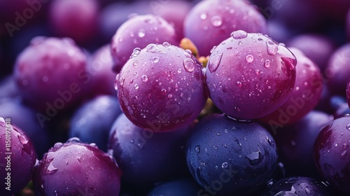 Wallpaper Mural purple grape close up stock image isolated on a white background purple grape Torontodigital.ca