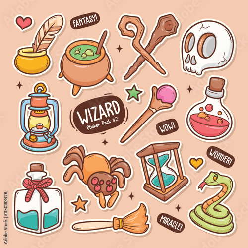 Hand-Drawn Wizard Illustrations Full of Enchantment