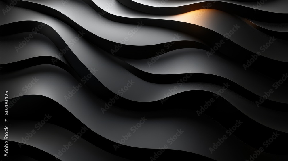Fototapeta premium abstract background illustration of abstract black lines background design for banner poster flyer dark curved lines in circle backgroun