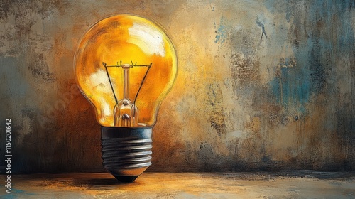 Plakat design element hand drawn light bu