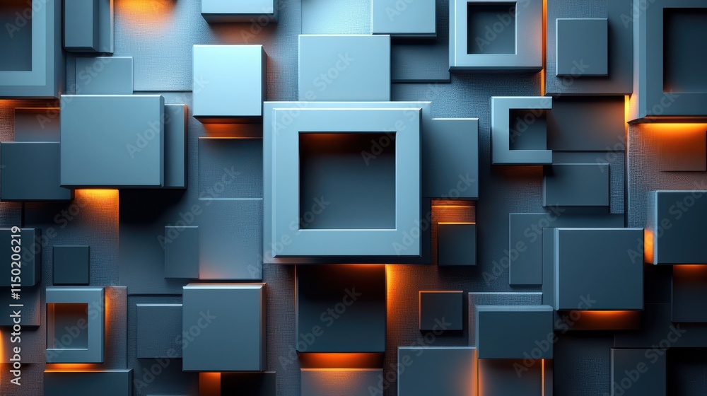 illustration of abstract 3d frames with place for te illustration of abstract 3d frames with place for te