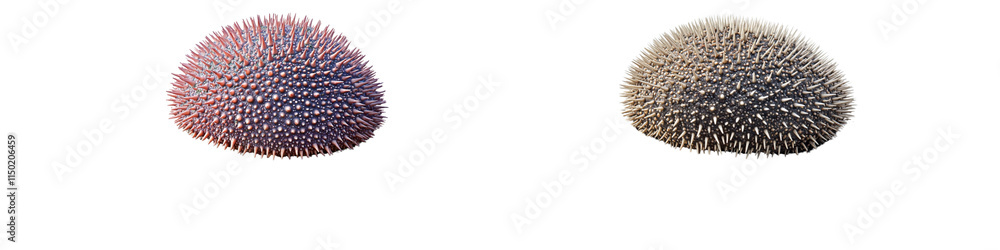 Two spiky plants are shown side by side Two spiky plants are shown side by side