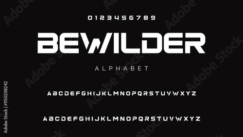 Minimal modern alphabet fonts. Typography minimalist urban digital fashion future creative logo font.