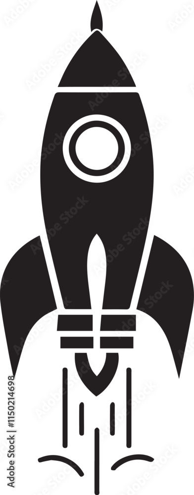 rocket silhouette vector icon illustration. EPS File rocket silhouette vector icon illustration. EPS File