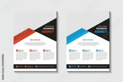 Case study flyer template design