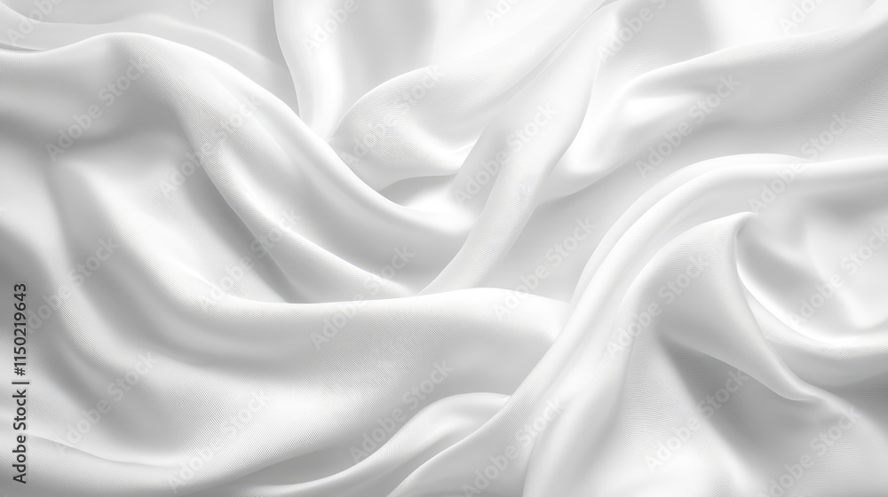 Obraz premium White cloth background abstract with soft waves