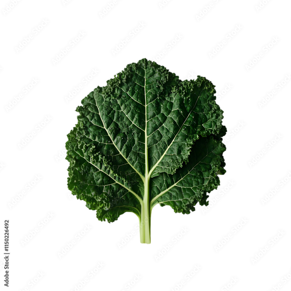 Organic Green Lacinato Kale on transparent background Organic Green Lacinato Kale on transparent background