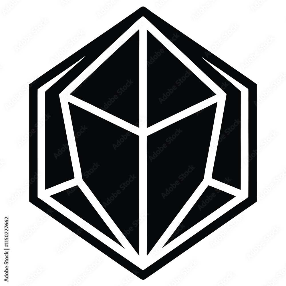 3D modeling software icon silhouette