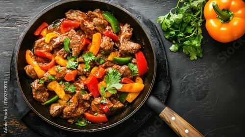 Wallpaper Mural beef and vegetables, Mexican food Torontodigital.ca