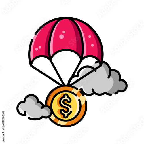 Money Falling from the Sky: A Conceptual Illustration of Financial Success