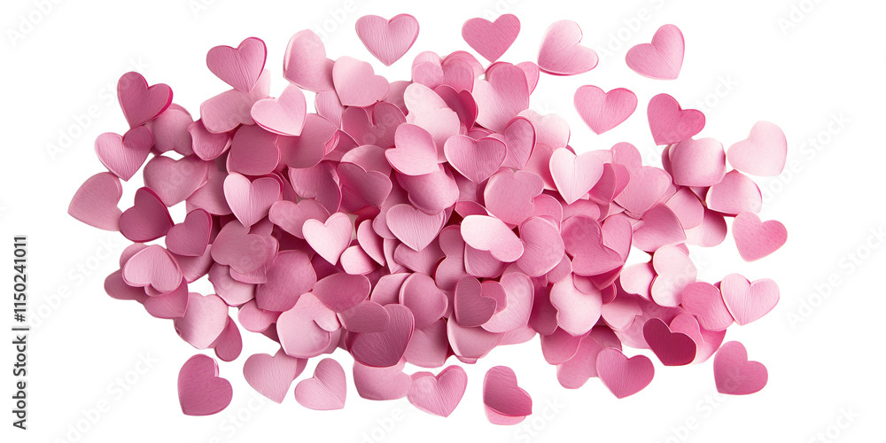 Pink paper hearts Pink paper hearts