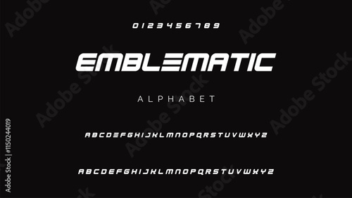 Creative font. Modern abstract digital tech font. Logo creative font, type, technology, movie, digital, music, movie. Fonts and illustration in vector format.