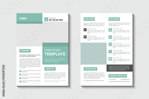 Corporate Business Case Study Flyer Design Template