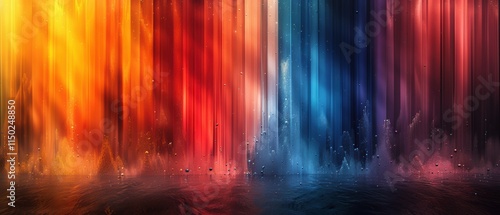 Abstract Colorful Stripes Background 8K Ultra HD Red Blue Orange Gradient