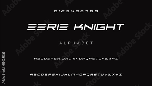 Creative font. Modern abstract digital tech font. Logo creative font, type, technology, movie, digital, music, movie. Fonts and illustration in vector format.